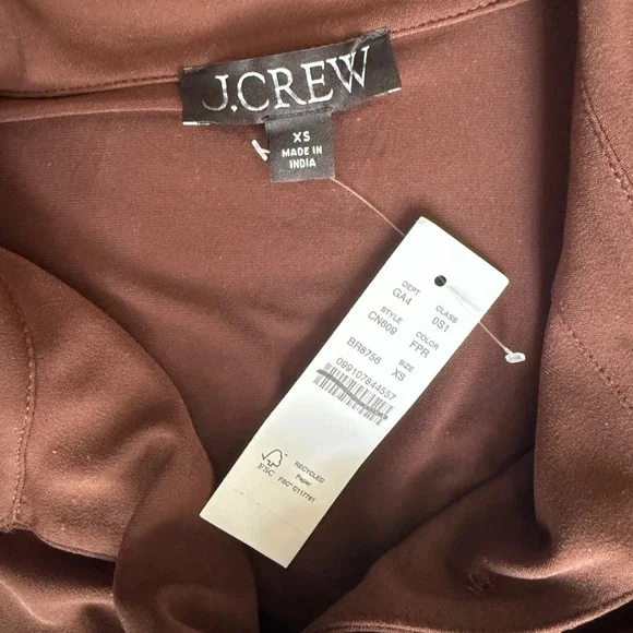 J CREW Mini shirt-dress in matte jersey - Picture 9 of 9